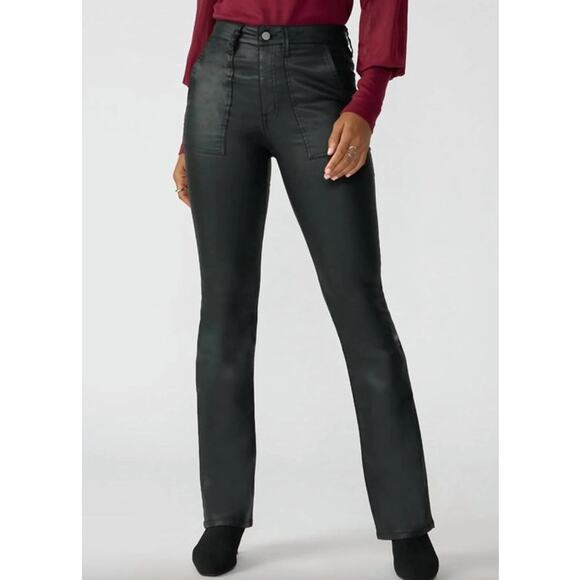 SANCTUARY Jeans Size 24 NEW Black Birdy Semi High Rise Flare Denim - Picture 6 of 6